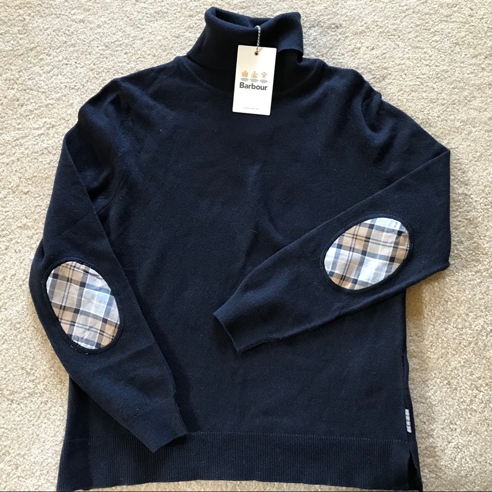 Barbour roll collar sweater
